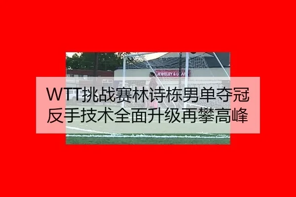 WTT挑战赛林诗栋男单夺冠 反手技术全面升级再攀高峰